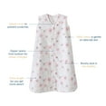 thumbnail image 6 of Halo® Sleepsack® Wearable Blanket, 100% Cotton, Blush Wildflower, Infant Girls, Small, 0-6 Months, 6 of 8