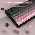 thumbnail image 4 of ATTACK SHARK M87PRO Wireless Mechanical Gaming Keyboard,Hot Swappable Gasket RGB Custom Keyboard,Linear Switch&Side Printed PBT Keycaps,BT5.0/2.4Ghz/Type-C,5000mAh Battery for Win Mac,Gradient Pink, 4 of 8