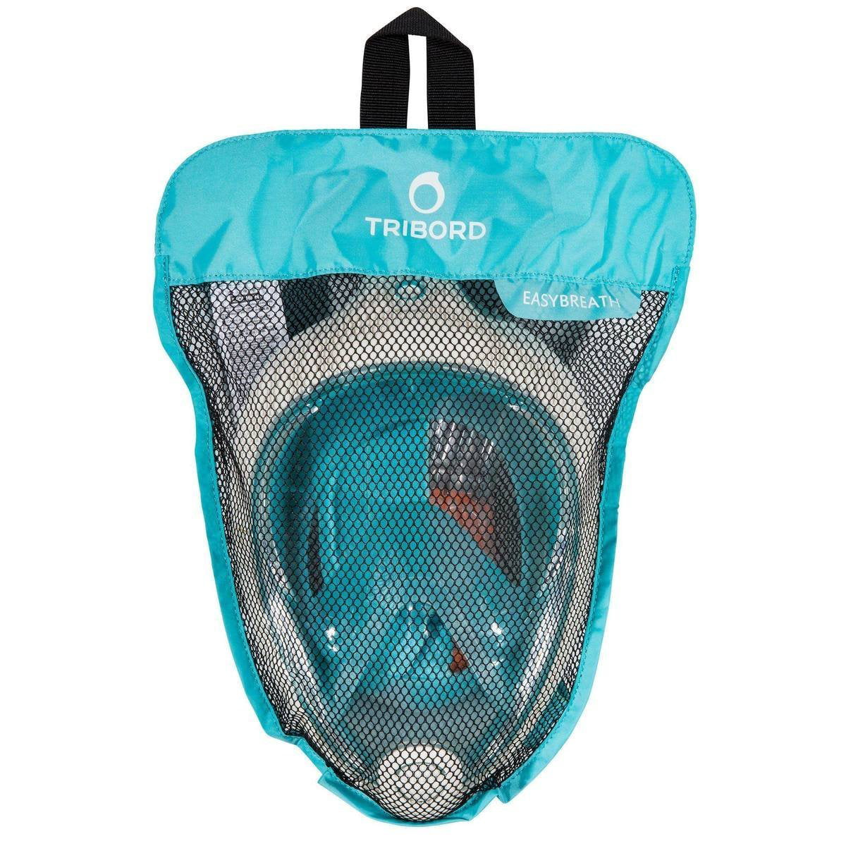 TRIBORD EasyBreath Full Face Anti-Fog Hypoallergenic Silicone Facial Lining Snorkeling Mask