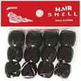 thumbnail image 1 of Hair Shell Wood Beads Black 12pcs, 1 of 2