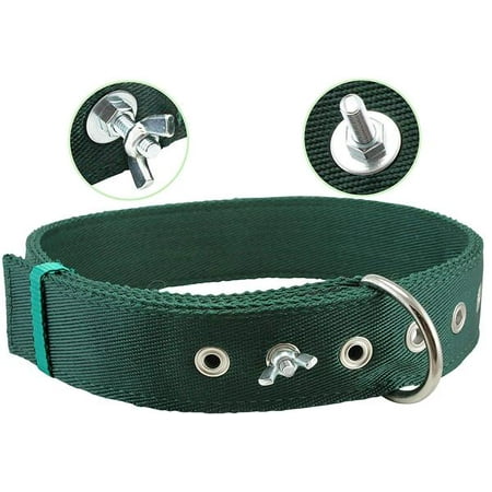 Bolted Heavy Duty Extra Wide Triple Layer Dog Collar for Medium to Large 15