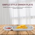 thumbnail image 4 of RUNROTOO 1Pcs Assiette Divisée en Acier Inoxydable 304 Argent pour Servir Nourriture Restaurant, 4 of 8