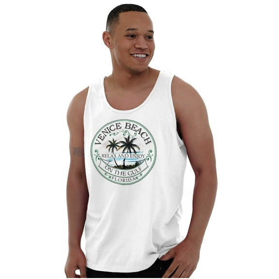 Relax Enjoy Venice Beach Florida Tank Top T Shirts Men Women Brisco Brands S
