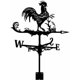 thumbnail image 1 of Veleta de metal para jardín de Dontodent, estilo retro, con forma de gallo, indicador de dirección del viento, regalo para jardín de granja al aire libre, Superma, color negro, 1 of 5