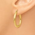 thumbnail image 3 of FB Jewels Leslie's 14K Yellow Gold Polished Hoop Earrings, 3 of 4