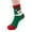 Green, variant on Christmas Socks for Women Cotton Warm Winter Fluffy Cute Crew Socks Xmas Funny Gift Printing Holiday Cozy Soft Women Socks Green One Size