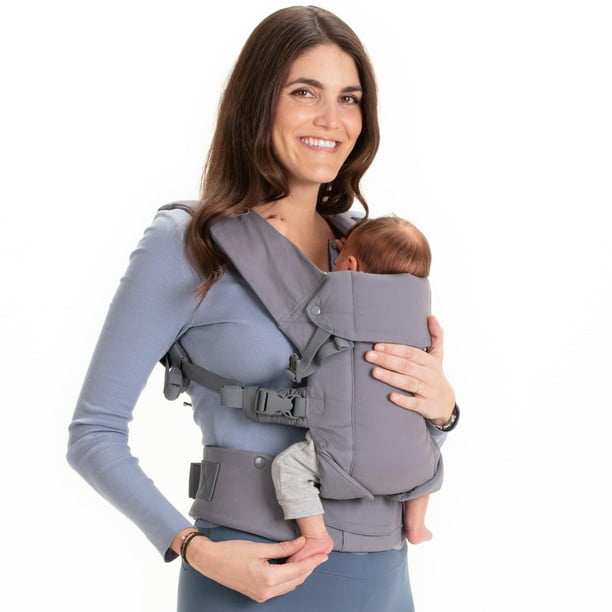 Beco Portabebés Gemini para recién nacidos y niños pequeños, portabebés delantero, trasero y de cadera, mochila portabebés y portabebés delantero con asiento ajustable, portabebés ergonómico de 7 a 35