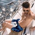 thumbnail image 2 of luoweisi Men's Beach Shorts Quick Dry Swim Trunks with Mesh Lining Galaxy Polar Bear XL, 2 of 5