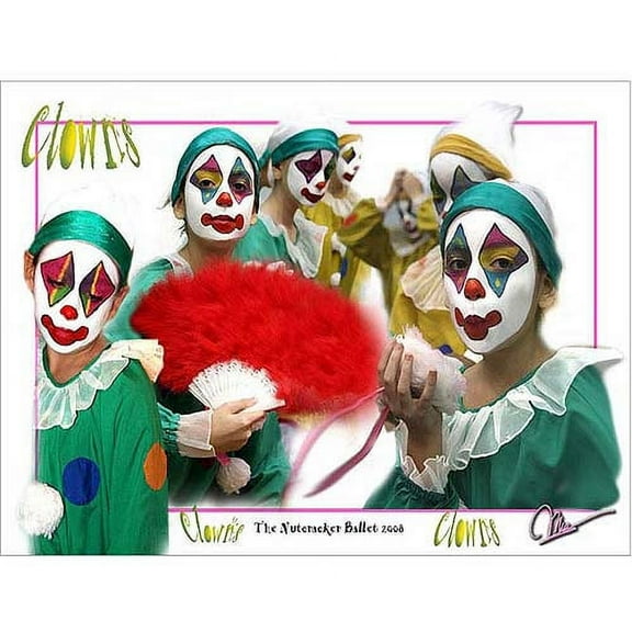 Trademark Fine Art "Clowns" Canvas Art by Martha Guerra, 18x24