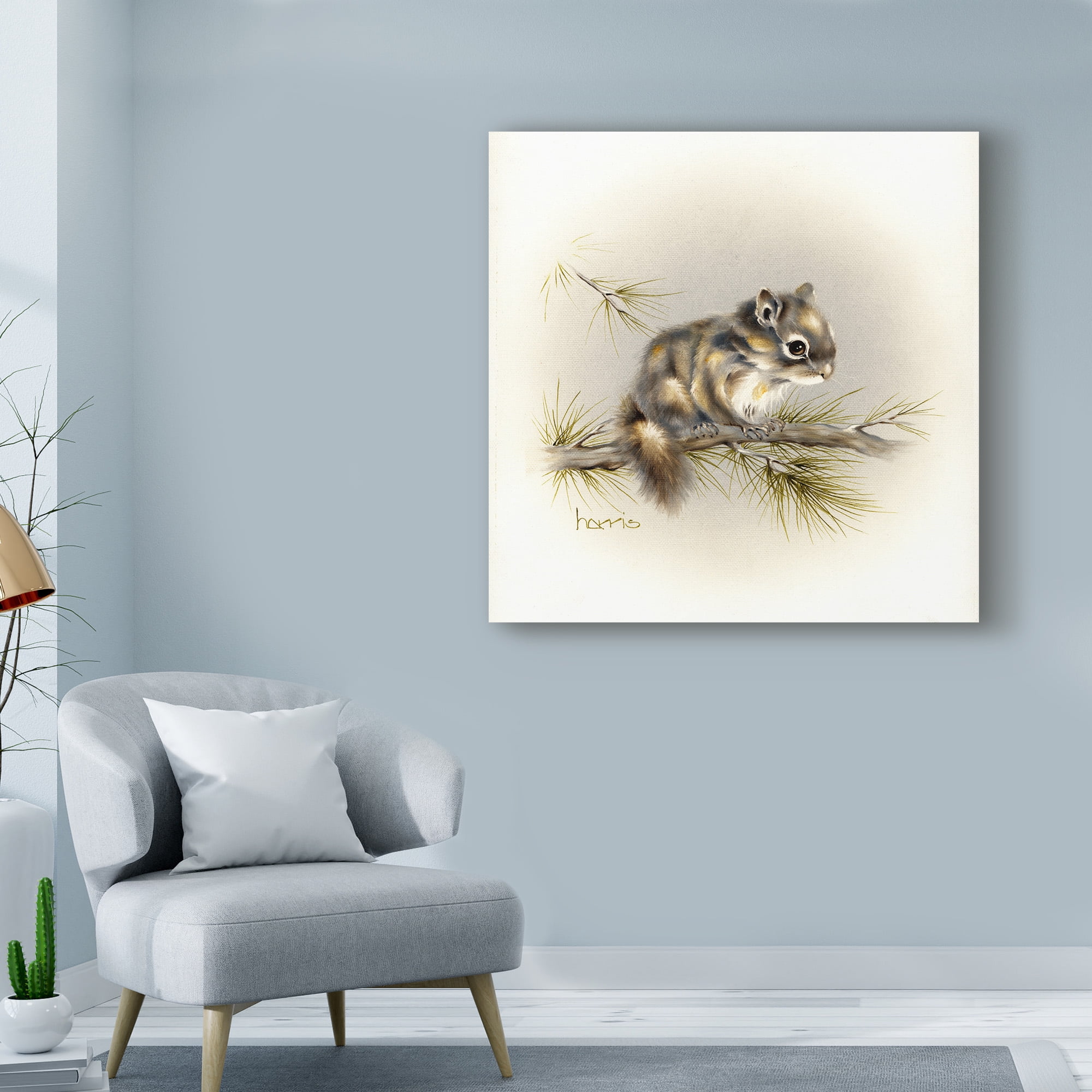 Trademark Fine Art 'Tattle Tail Baby' Canvas Art by Peggy Harris