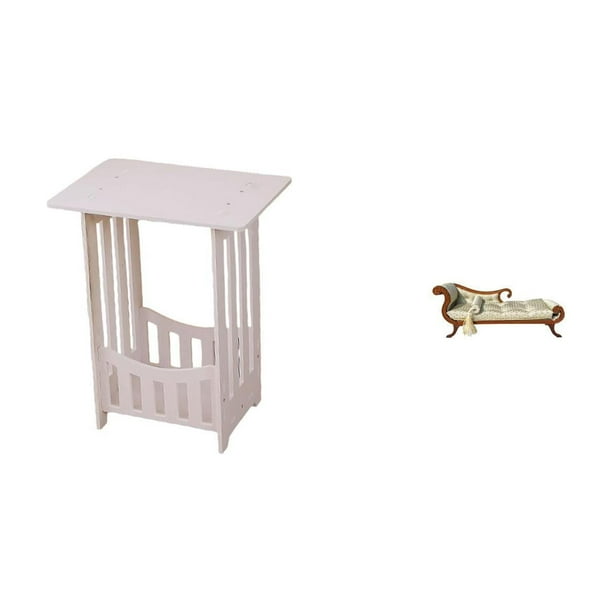 Mesilla de noche,Mesa auxiliar,mesa de centro,mesa esquinera,mesilla de noche,Mesa de centro,mesa auxiliar y mesilla de noche,Sofá miniatura para muñecas,Sofá de madera a escala 1/12 para