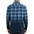 thumbnail image 3 of Epic Studios Men's & Big Men's Distressed Dip Dye Plaid Flannel Shirt, Sizes S-6XL, Flannel Mens Shirts, 3 of 4