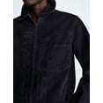 thumbnail image 4 of Free Assembly Men's Pleated Zip Front Denim Jacket, Sizes XS-3XL, 4 of 6