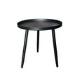 thumbnail image 2 of Room Designs Side Table Black Contemporary Round, 2 of 6