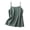 Green, variant on Cotton Tank Top Women 100%Cotton Linen Blend Crew Neck Cami, Solid Split Hem Sleeveless Casual Tank Blue L
