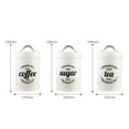 thumbnail image 3 of pitrice Kitchen Food Storage Canister Set 3 Canisters Set Pcs sugar tea storage Coffee Tea Sugar Tins White, 3 of 9