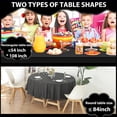 thumbnail image 4 of Mitzzllc Plastic Table Cloth Disposable 8 Pack,54 x 108 Inch Leakproof & Sturdy Decorative Tablecloths,Waterproof Rectangle White Plastic Table Cover, 4 of 7
