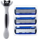thumbnail image 1 of Rastrillo Afeitador SmoothMax 1Paq 1x3Cartuchos 1Mango 6Hojas Cabeza Flexible Gris/Negro/Azul Acero Inoxidable/Plástico., 1 of 2