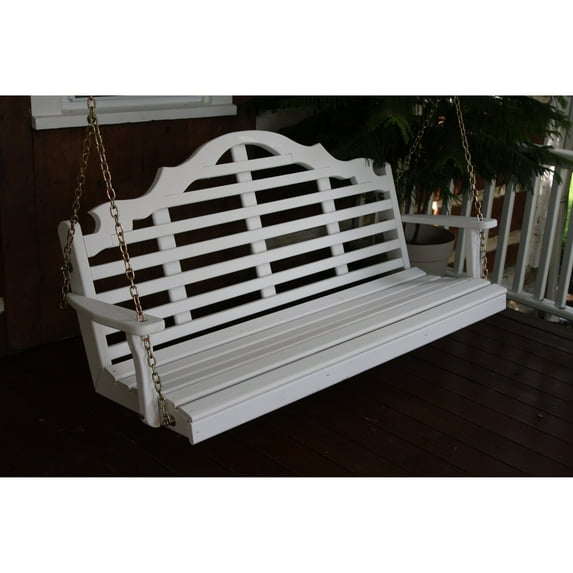 A & L Furniture Yellow Pine Marlboro Porch Swing