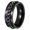 Black Rainbow, variant on Unisex Stainless Steel Polished Outer Spinner Chain Rings Durable Bold Rotating Wedding Engagement Band Hip Hop Punk Industrial Finger Jewelry Gift Style 8 Size 8
