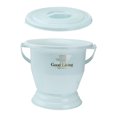 thumbnail image 3 of 1pc Plastic Buckle Spittoon Household Bed Pan Night Urine Pot with Handle, 3 of 7