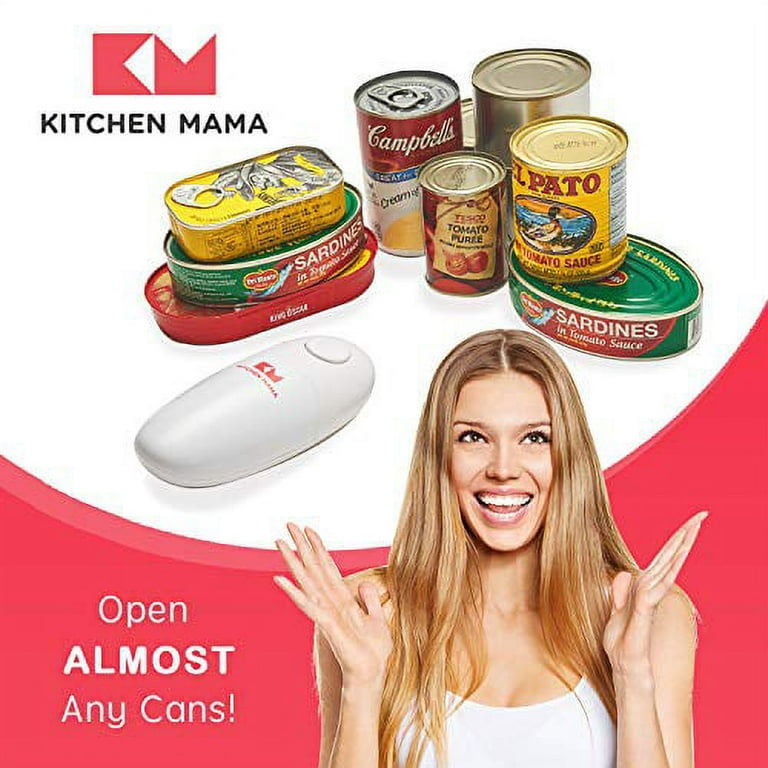 Kratax Electric Can Opener, One Touch Can Opener for Cans of Any Shape, Auto Stop When Finished, Ergonomic, Food-Safe, Battery Operated Automatic Can