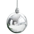 thumbnail image 1 of Juego de adornos de bolas navideñas para árbol de Navidad, decoraciones inastillables para vacaciones, fiestas, - Plata., 1 of 5