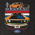thumbnail image 6 of Wild Bobby, Mustang Powered by Ford Performance Cars and Trucks Men Premium Tri Blend Tee, Vintage Black, Small, 6 of 6