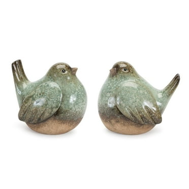 Melrose International LLC Bird (Set of 4) 5"H Terra Cotta
