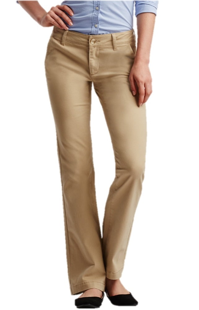 Aeropostale Womens Curvey Classic Khaki Pants - Walmart.com
