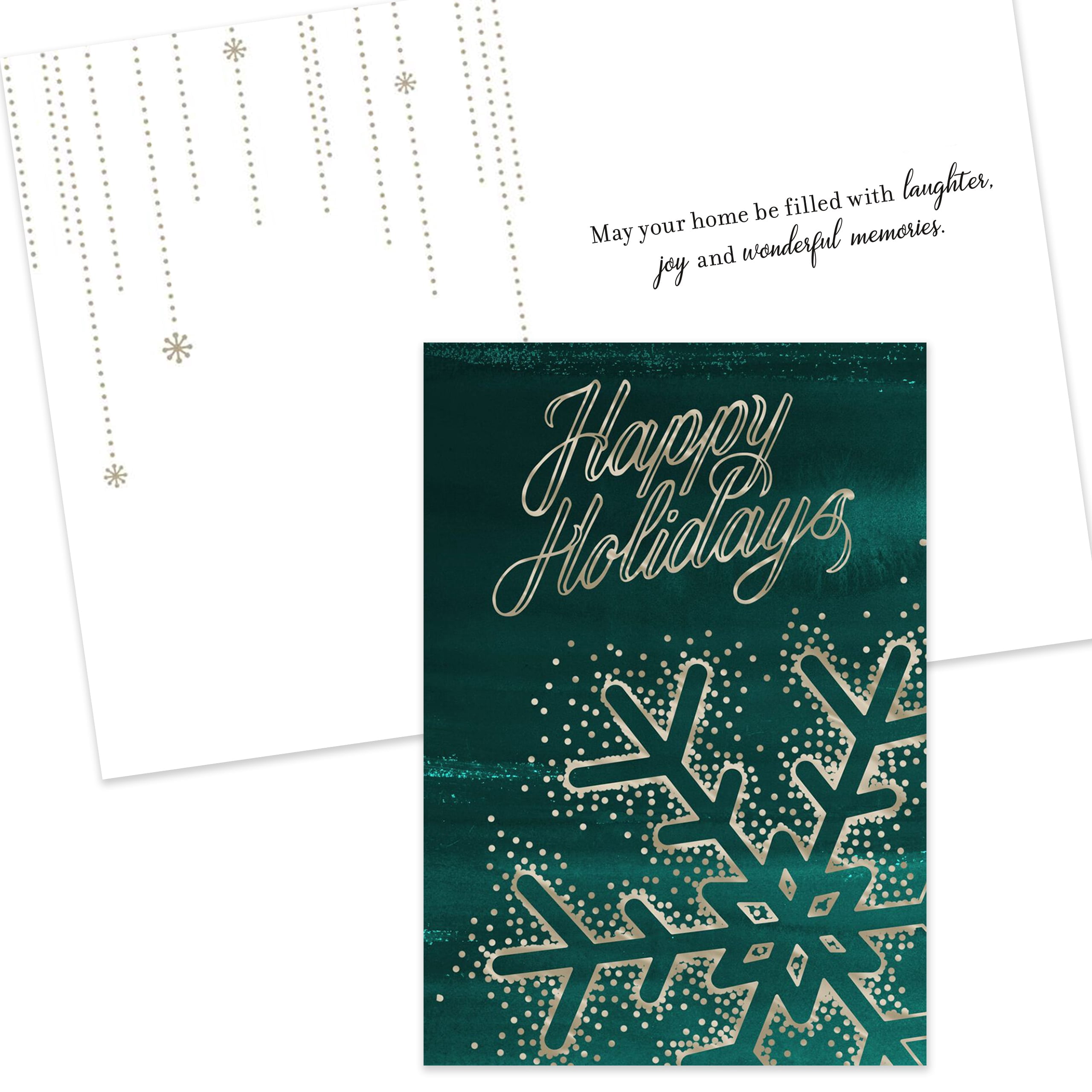 Hallmark Business Bulk Assorted Happy Holidays Cards (Season's Greetings), 100 Pack