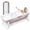 Pink, variant on solautey Foldable Bathtub Portable Soaking Bath Tub Effortless, 51'' Large Portable Bathtub for Adult, Ergonomically Designed for Hot Bath Ice Bath with Reached Out Hands