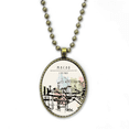 thumbnail image 1 of Skyscraper Slums in Macao China Necklace Vintage Chain Bead Pendant Jewelry Collection, 1 of 3