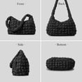 thumbnail image 5 of LinYooLi Quilted Tote Bag for Women, Soft Puffer Tote Bag Lightweight Designer Cloud Pleated Hobo Bags with zippers, 5 of 6