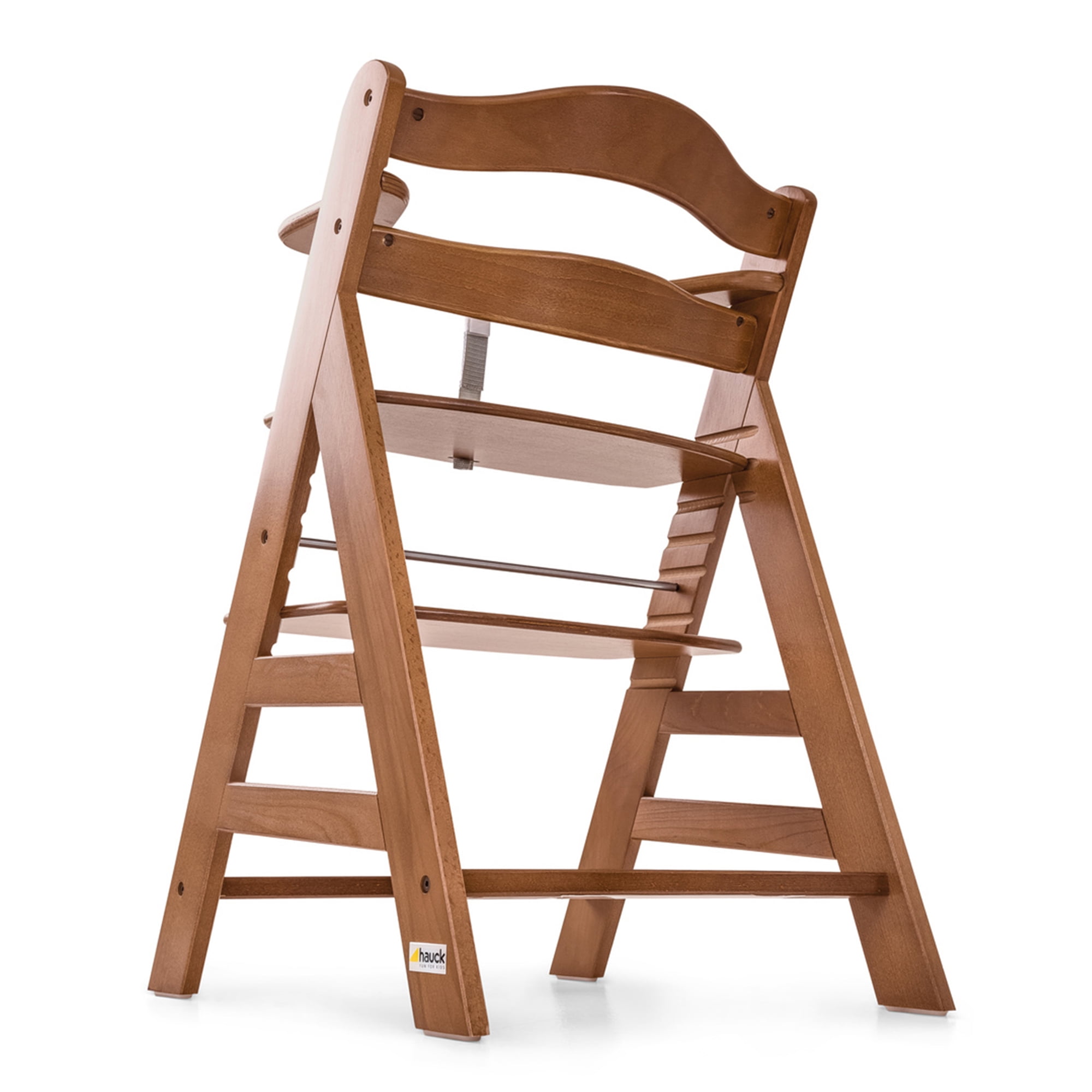 hauck Alpha+ Grow Along Adjustable Wooden Highchair Seat, Beechwood, Walnut  