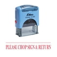 thumbnail image 1 of PLEASE CHOP SIGN & RETURN Shiny Self Inking Rubber Stamp Office Stationary Stamp, 1 of 1