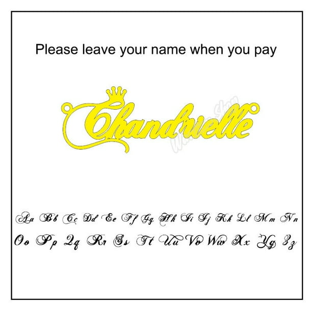 Collar de nombre personalizado, collar de nombre personalizado, joyería personalizada, collar personalizado, collar mujeres hombres, regalo personalizado para ella Tan Jianjun unisex