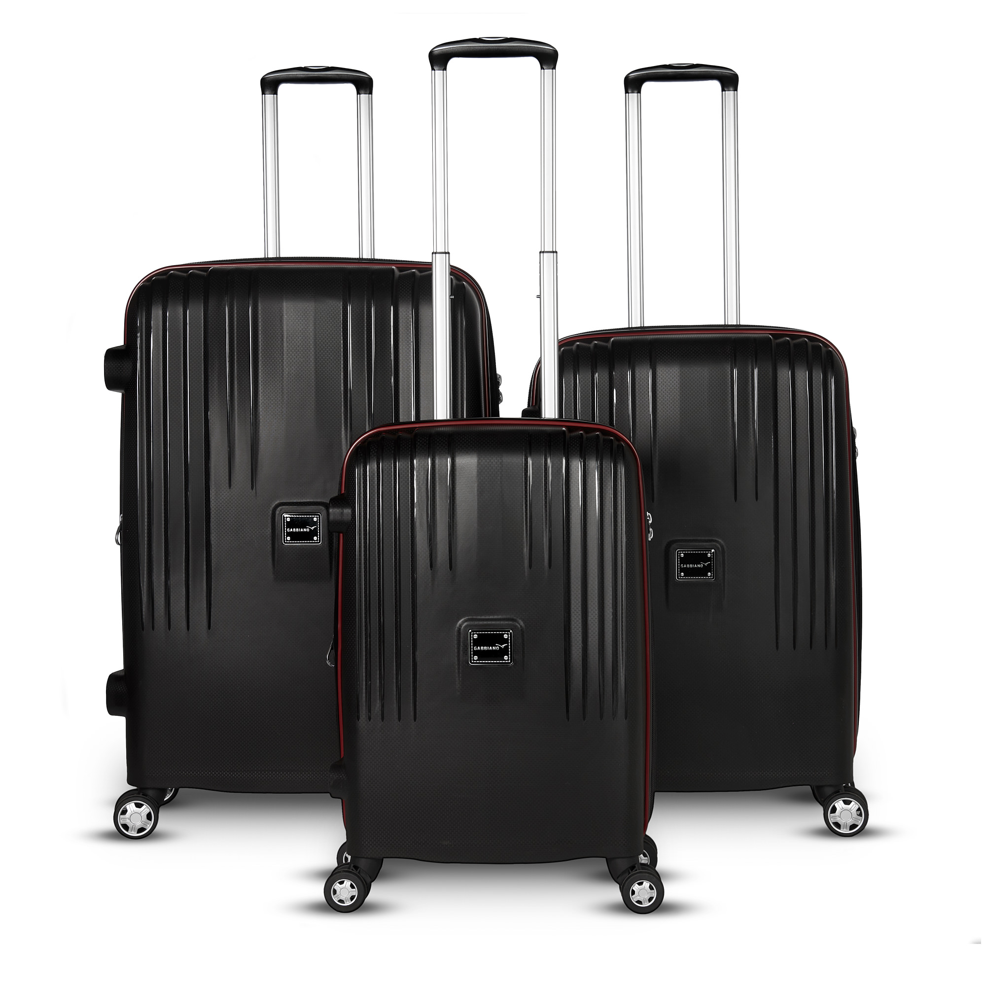 Gabbiano Gallo Collection 3 Piece Expandable Hardside Luggage Set