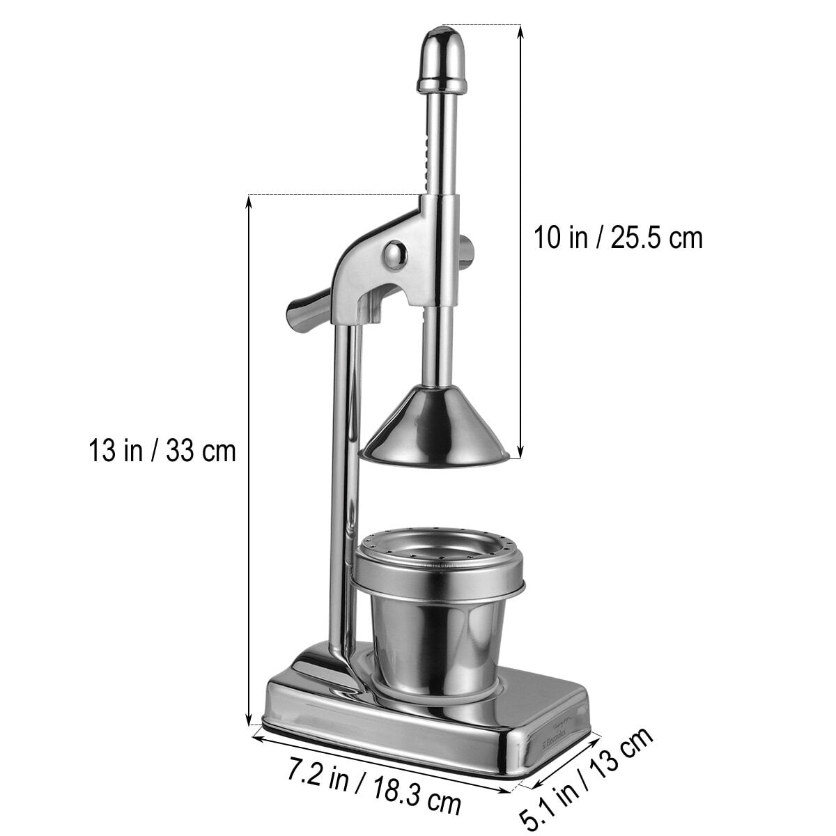GOOHOCHY Stainless Steel Manual Lever Press Citrus Juicer Extractor Fruit Machine