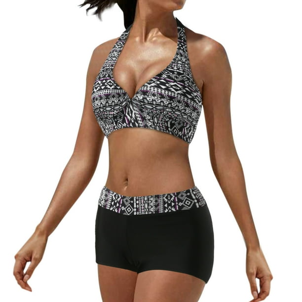 Conjunto de bikini con estilo para mujer, traje de baño de dos piezas, traje de baño sólido, ropa de playa OAVQHLG3B Store lin121212
