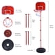 thumbnail image 3 of Kit de red de tablero trasero de aro con sistema de soporte de baloncesto ajustable en altura para niños, 3 of 5