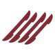 thumbnail image 1 of Unique Bargains 4 Piezas 5,9 Pulgadas Universal Puerta de Coche Protector de Borde Adhesivo Coche Anticolisión Adhesivo Tira Bling Rojo, 1 of 1