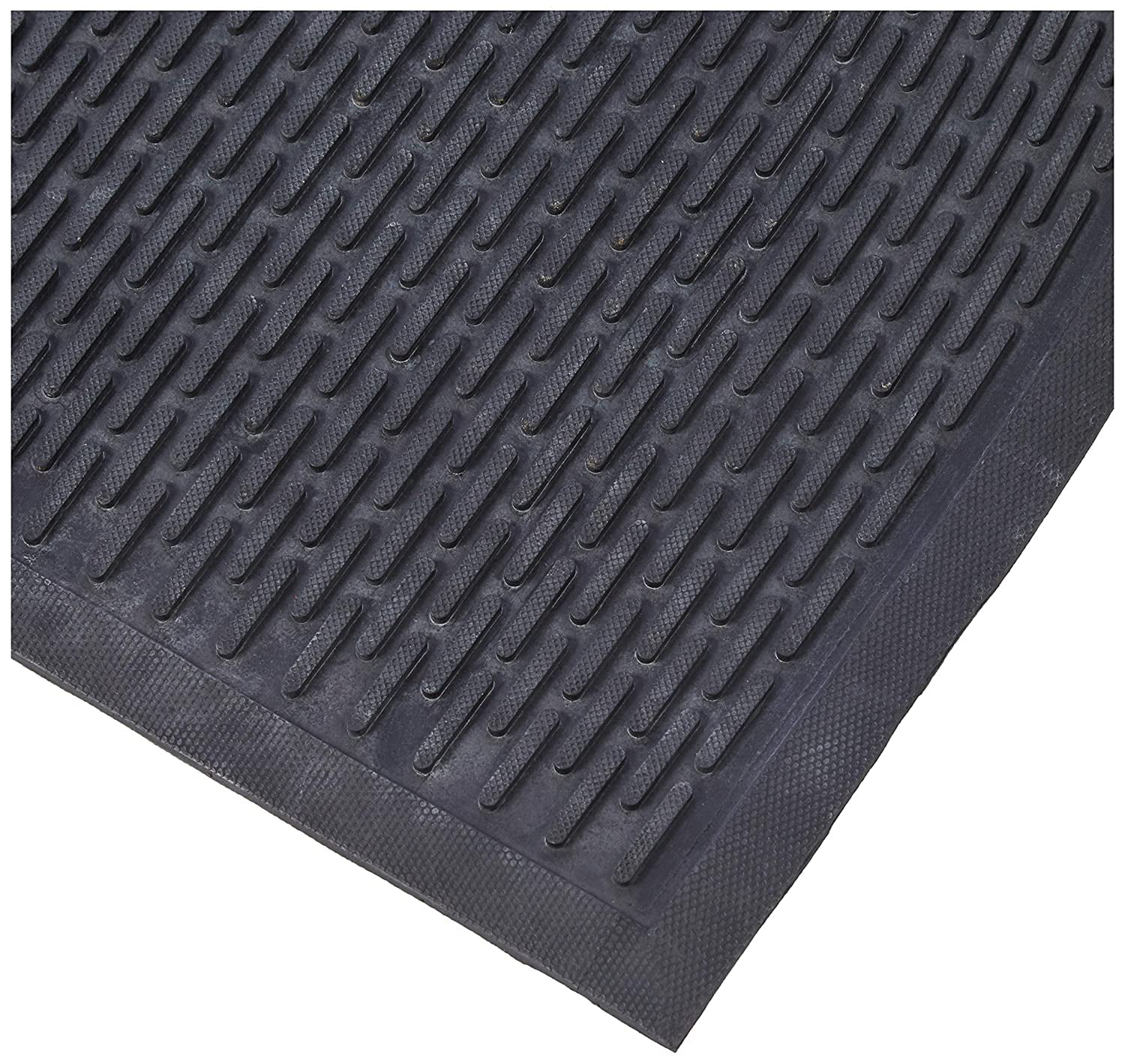 Channel Rib Indoor Commercial Mat Charcoal 3' x 4' 