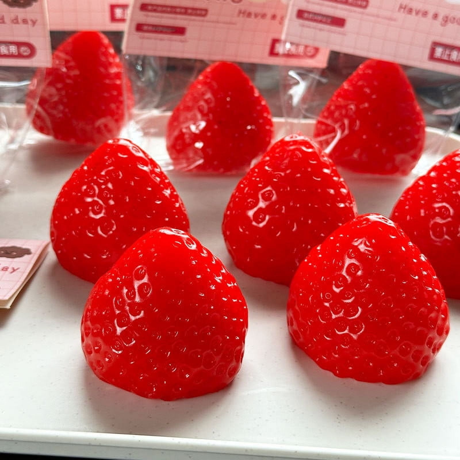 Taba Squishy Strawberry Toys,Cute Strawberry Squeeze Toys, Strawberry Squishies Fidget Toys,Taba Squishy Kit,Big Taba Squishy Strawberry, Novelty Things Suitable for Office School,Taba Squishy Sticky