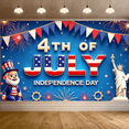 thumbnail image 5 of Patriotic Design Independence Day Celebration Banner Colorful Fireworks Fourth of July Decoration for National Day Event Holiday Party, 5 of 7