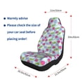 thumbnail image 5 of Salouo Strawberry And Flowers Pattern Car Seat Covers,Universal Car Seat Protectors Easy to Install Car Cover Car Accessories Auto/rucks/Van/SUV-2 PCS, 5 of 9