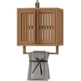 thumbnail image 4 of MIDOQIN Bathroom Wall Cabinet, Wooden Medicine Cabinet with Doors and  Towel Bar, Over The Toilet Storage Organizer, 4 of 8