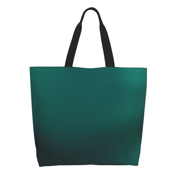 Easygdp Dark teal green Bolsas Tote para Mujer, Bolsos de Hombro para Viaje, Bolsos de Mano de Gran Capacidad para Compras y Trabajo