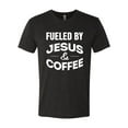 thumbnail image 2 of Fueled by Jesus and Coffee Funny Christian | Mens Inspirational/Christian Premium Tri Blend T-Shirt, Vintage Black, 2XL, 2 of 3