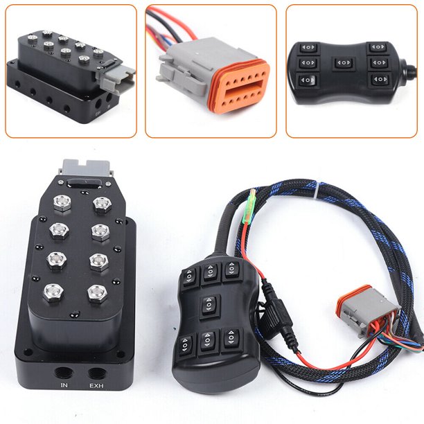 CNCEST 1/4" NPT 4 Corner Accurate Solenoid Valve Manifold Air Ride Bag